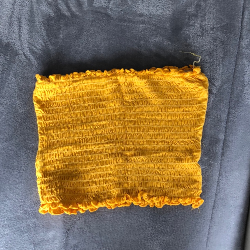 Yellow tube top